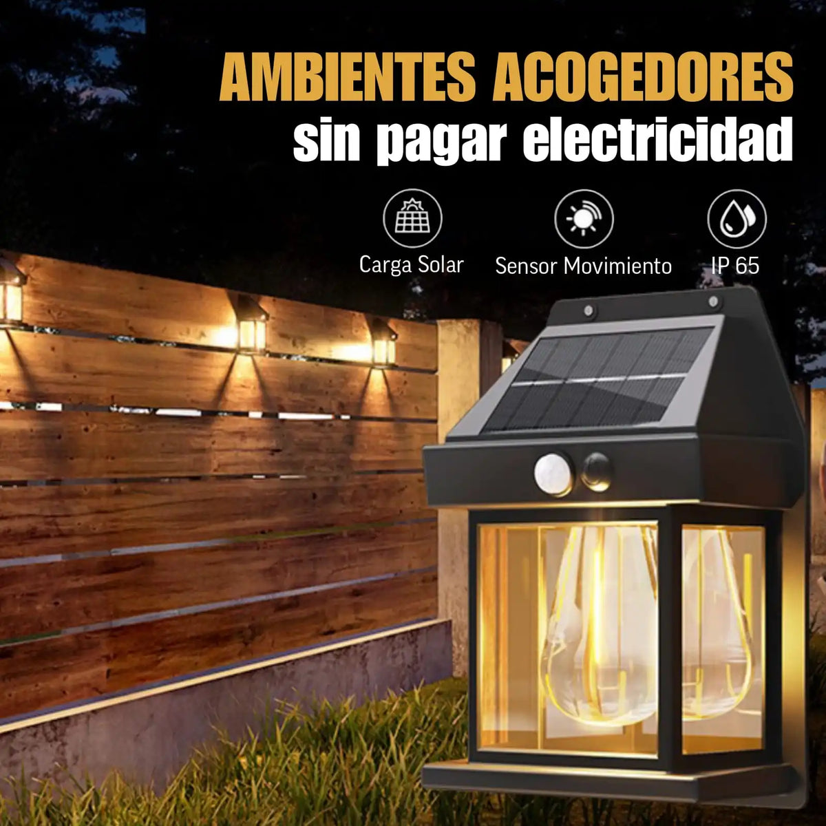 LUZ CALIDA SOLAR MINIMALISTA