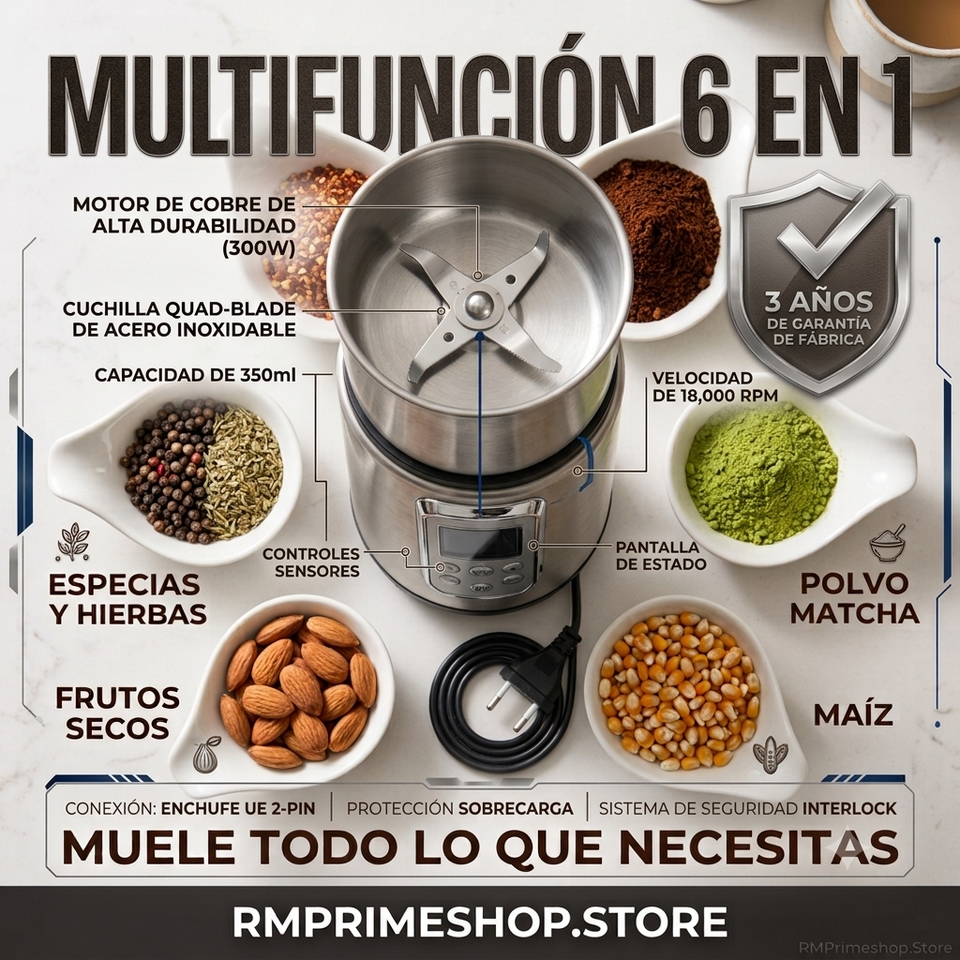 MOLINILLO ELÉCTRICO DE CAFÉ RAF 350ML